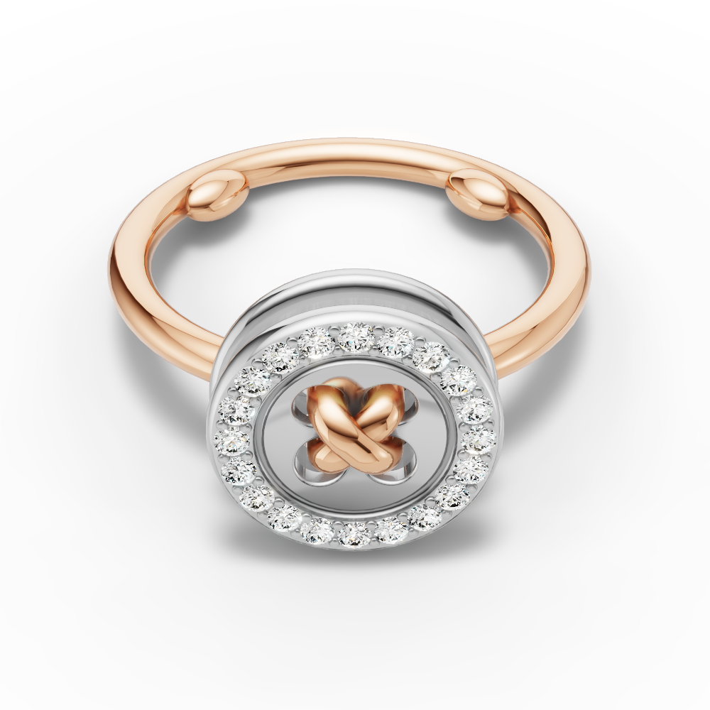 Bague Bouton 8mm
