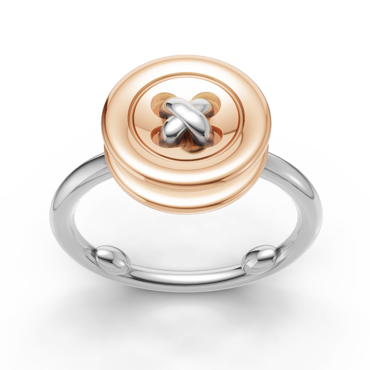 Bague Bouton 8mm