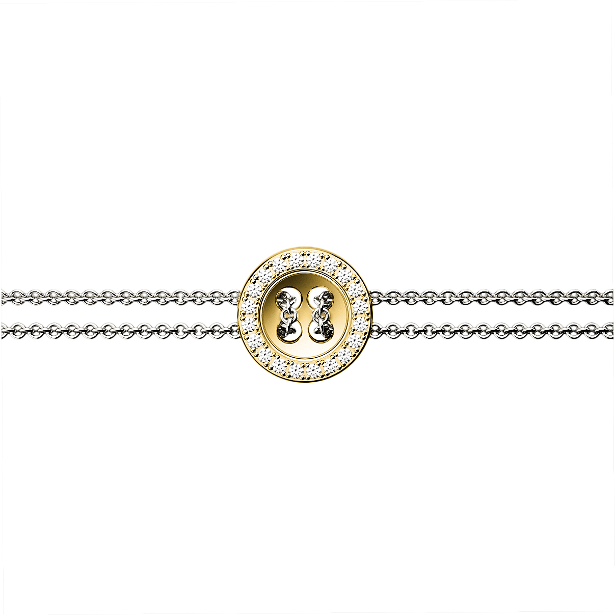 Bracelet Bouton 10mm setted