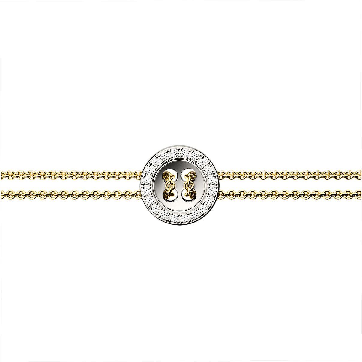 Bracelet Bouton 10mm setted