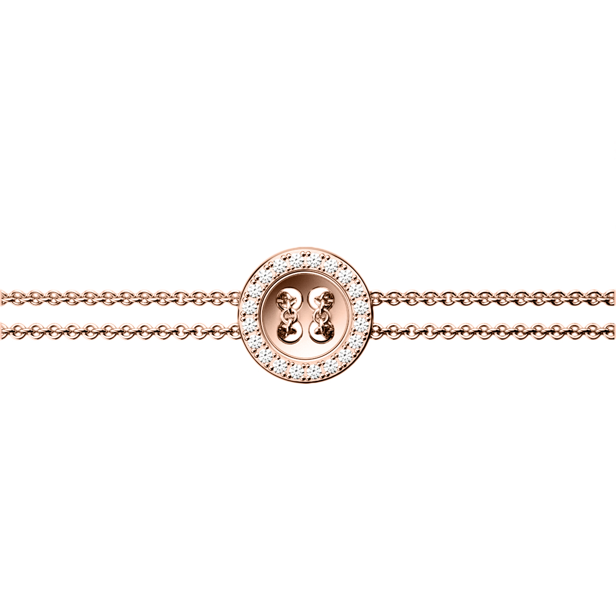 Bracelet Bouton 10mm setted
