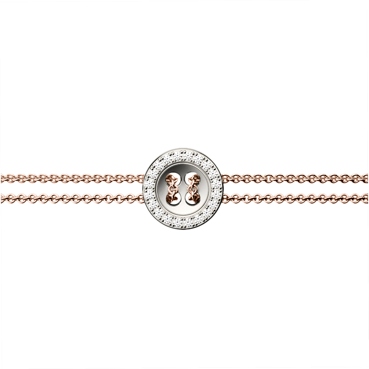 Bracelet Bouton 10mm setted